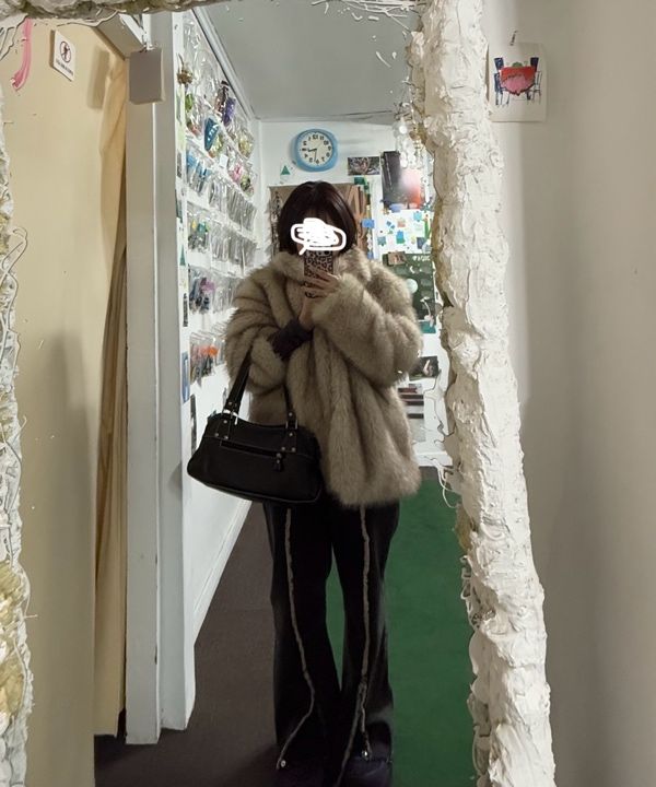 ★as''on★BIBI FUR JACKET / IVORY★正規品/韓国送料込 MUSINSA | ASON BIBI FUR JACKET / IVORY