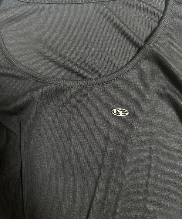 MUSINSA | KHAKIPOINT Basic U-neck T-shirt (black)