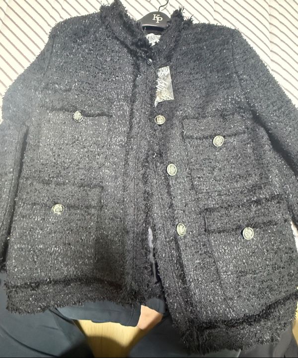 ジャケット・アウター KHAKIPOINT Antique Crop Tweed Jacket KHAKIPOINT □ Antique Crop Tweed Jacket