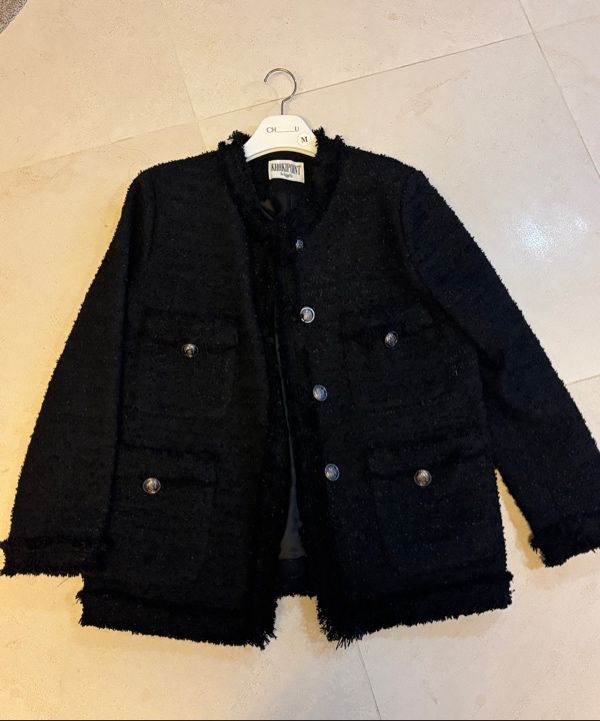 MUSINSA公式 | KHAKIPOINT Antique Tweed Jacket (black)