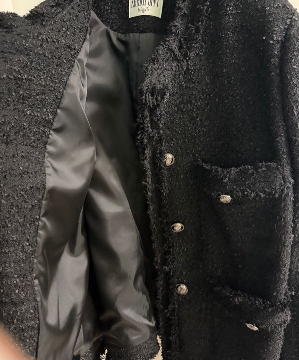 MUSINSA公式 | KHAKIPOINT Antique Tweed Jacket (black)