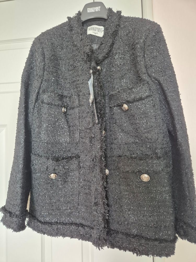 MUSINSA公式 | KHAKIPOINT Antique Tweed Jacket (black)
