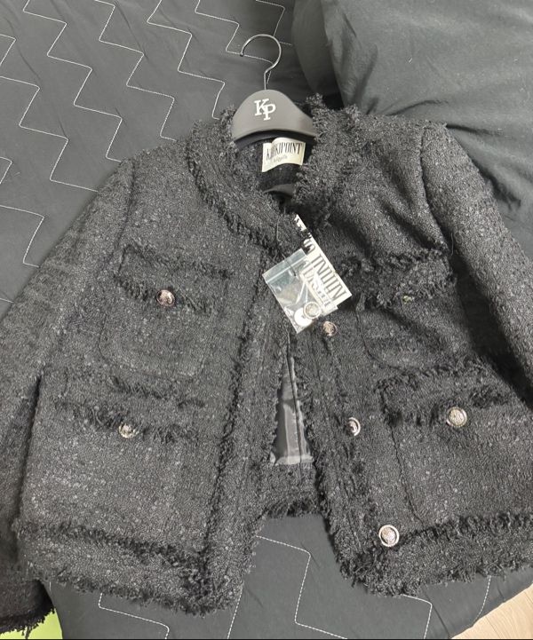 ◇KHAKIPOINT◇ Antique Crop Tweed Jacket ivory MUSINSA | KHAKIPOINT Antique Crop Tweed Jacket (ivory)