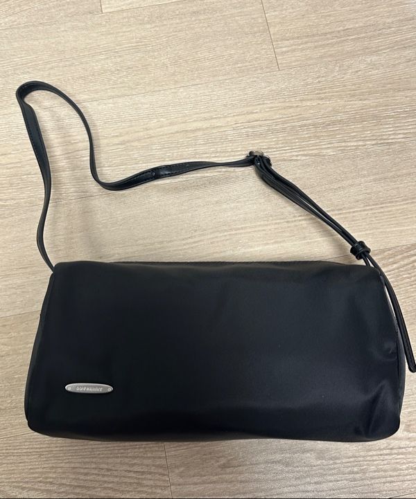 MUSINSA | COVERNAT WOMAN Clover Heart Square Shoulder Bag Black