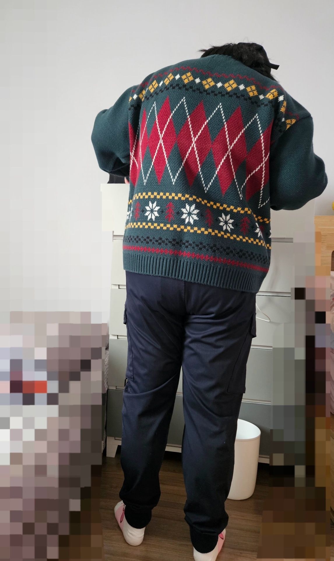 さらに100円引き◆WAI KEI◆Pochacco Argyle Knit MUSINSA公式 | WAI KEI Pochaco Argyle Knit Green