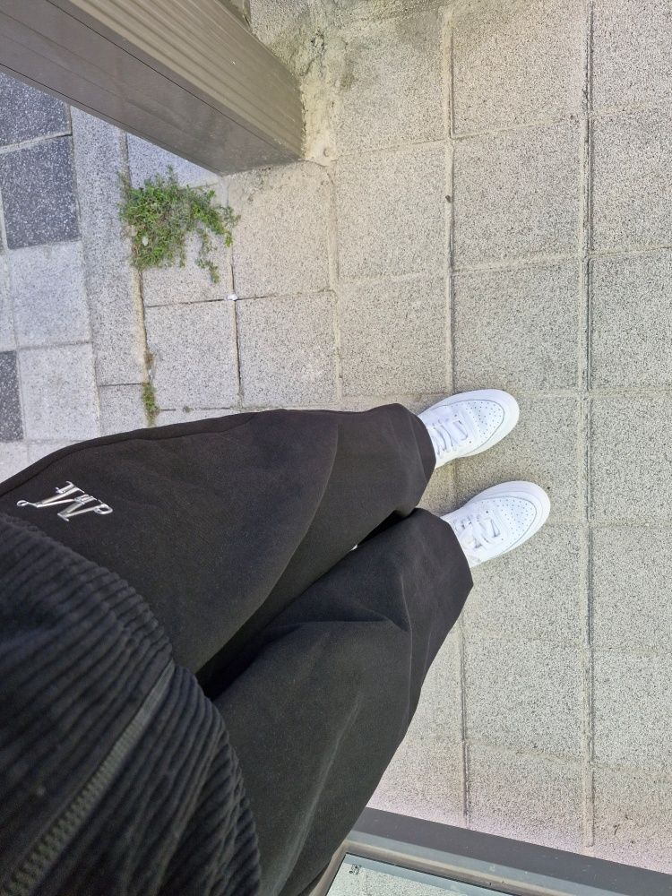 MUSINSA | MUCENT Rash Metal Logo Jogger Sweat Wide Pants (4