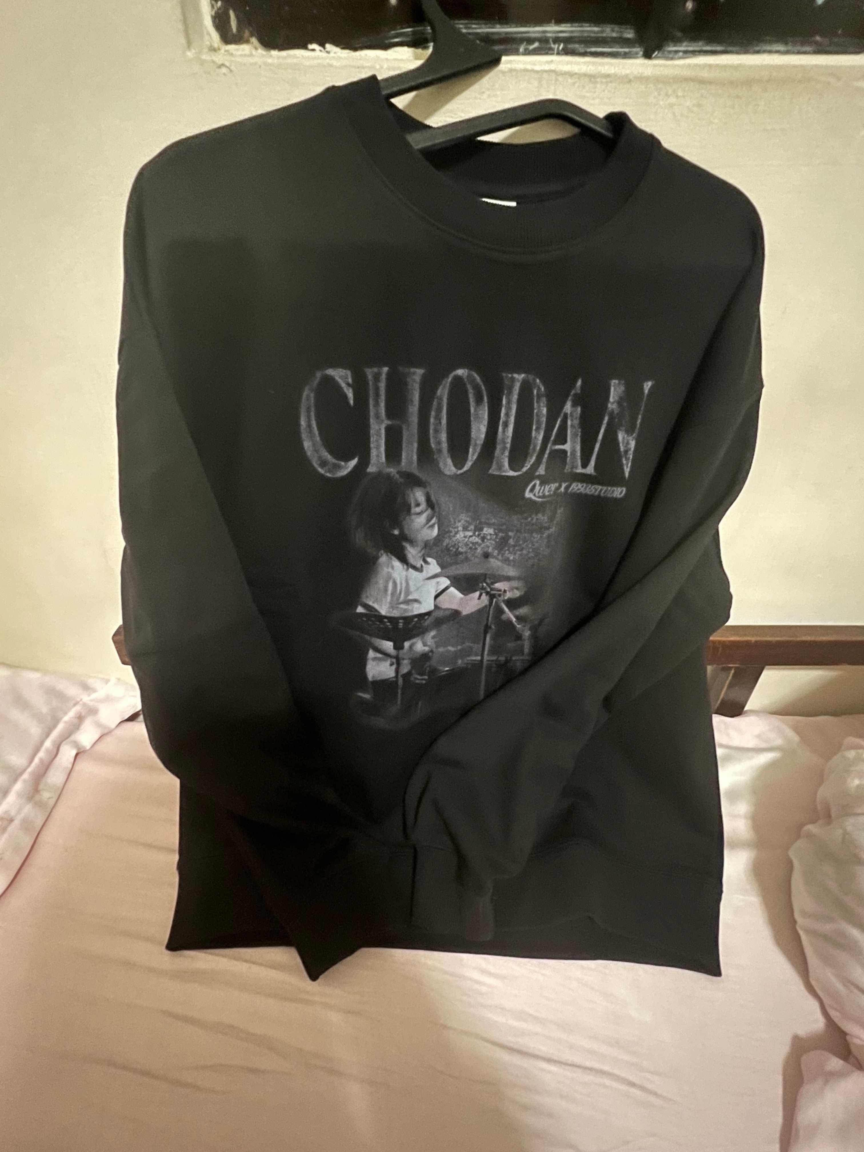 MUSINSA | 1993STUDIO [CHODAN] Vintage Graphic Sweatshirt_Black