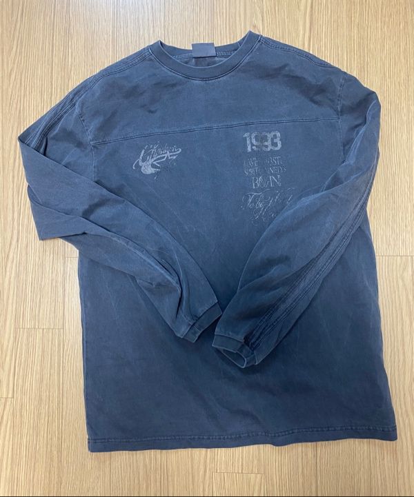 【1993studio】 [CHODAN] Pigment Track Long Sleeve MUSINSA | 1993STUDIO [CHODAN] Pigment Track Long Sleeve_Charcoal