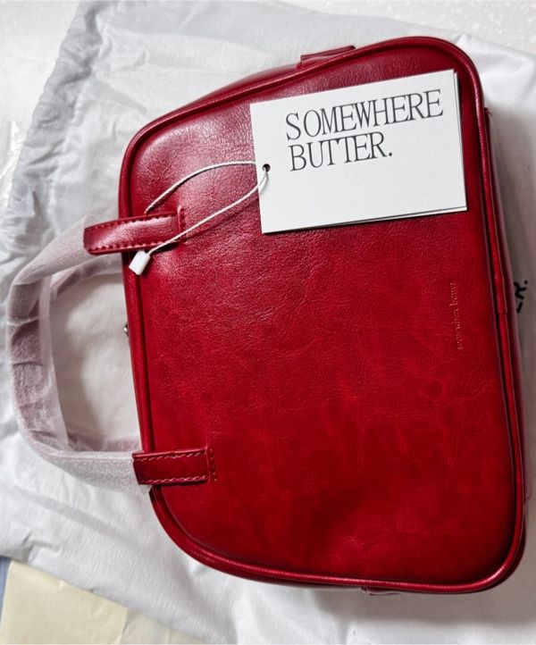 ★SOMEWHERE BUTTER.★ Square Tote Bag 4Color MUSINSA公式 | SOMEWHEREBUTTER Square Tote Bag - 4Color
