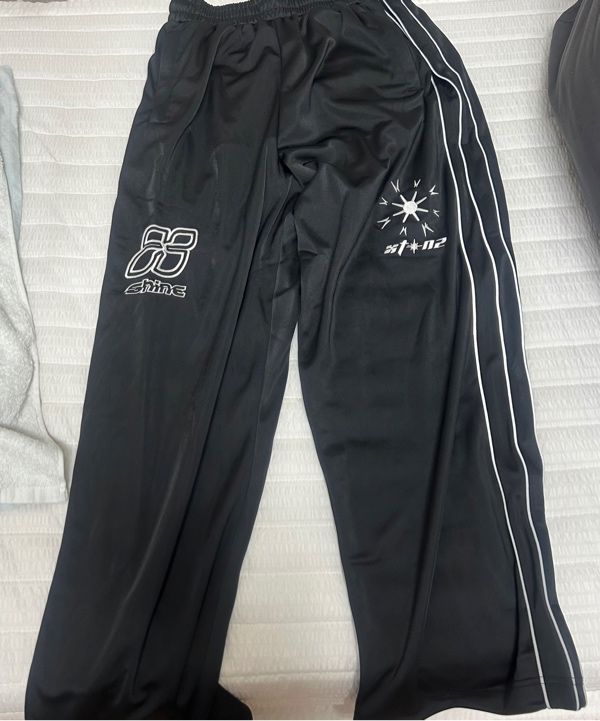 スウェットパンツ XTONZ XP260 SHINE PIPING WIDE TRACK PANTS 5MM329 MUSINSA | XTONZ XP260 Shine Piping Wide Track Pants (NAVY)