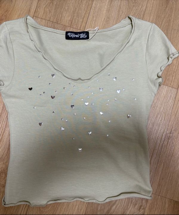 ★EXPIRED GIRL★ILY TOP LIGHT GREEN★正規品/韓国送料込 MUSINSA公式 | Expired Girl Ily Top Light Green