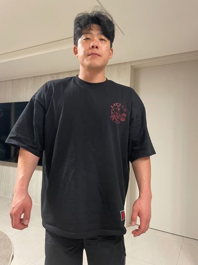 【HDEX】 Giant Fit Lift Up Short Sleeve /追跡付 MUSINSA公式 | HDEX Giant Fit Lift Up Short Sleeve (Black)