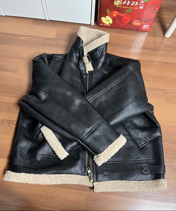 MUSINSA公式 | MUCENT カイブレザー ワッペン ムートンジャケット 男女