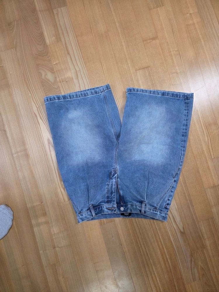 ★MUSINSA STANDARD★ Side brush long bermuda denim pants med MUSINSA | LEMAIN SECOND Bermuda Wide One-Tuck Carpenter