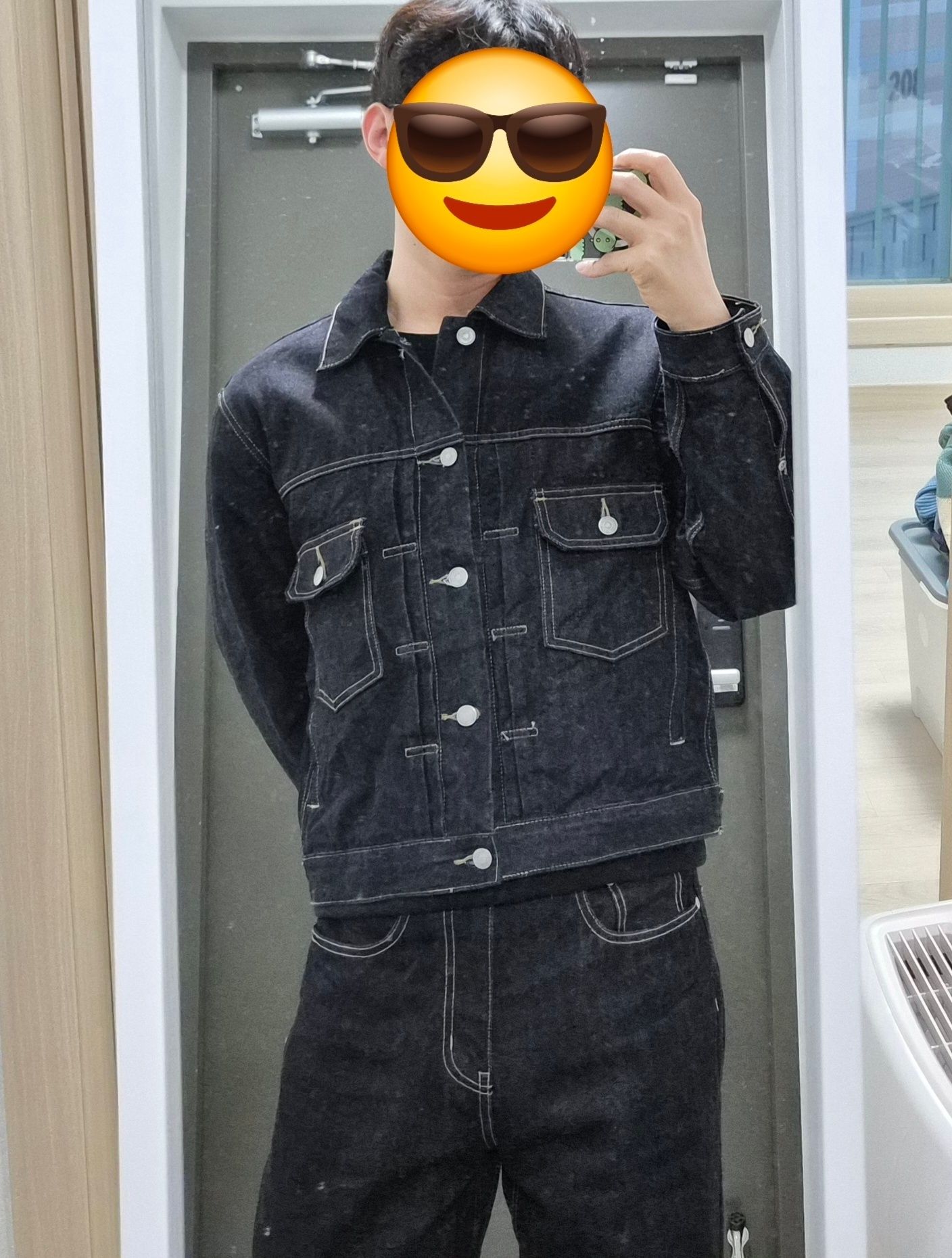 MUSINSA公式 | MUSINSA STANDARD セルビジデニムトラッカージャケット2