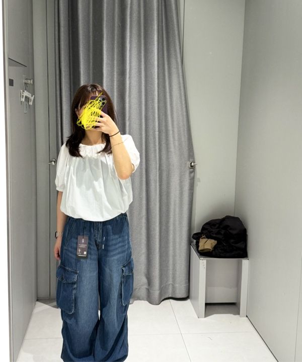 ★MUSINSA STANDARD★ Wide Cargo Denim Pants Sky Blue MMCNP20 MUSINSA | MUSINSA STANDARD Wide Multi Pocket Cargo Denim