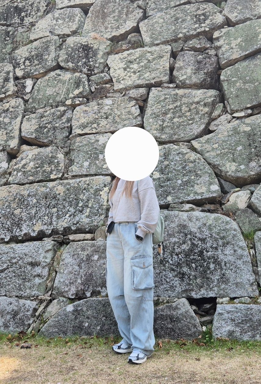 ★MUSINSA STANDARD★ Wide Cargo Denim Pants Sky Blue MMCNP20 MUSINSA | MUSINSA STANDARD Wide cargo denim pants [sky blue]