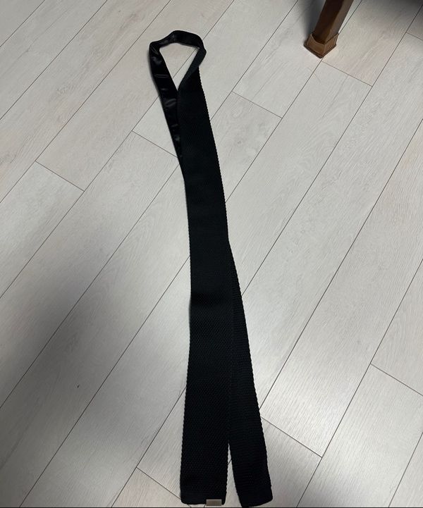 【2plan】23FW★ [MADE] Signature square knit tie Knit Tie For Men | Factory