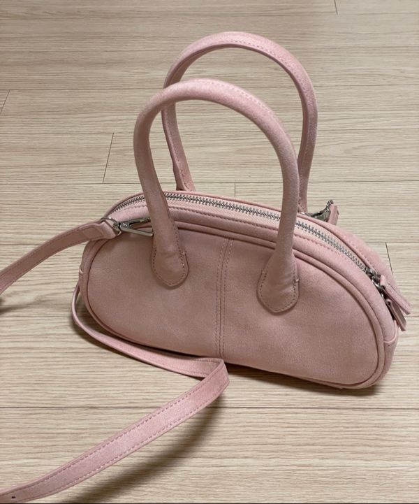 MUSINSA | COVERNAT WOMAN Cloverheart Classic Suede Tote Bag Red