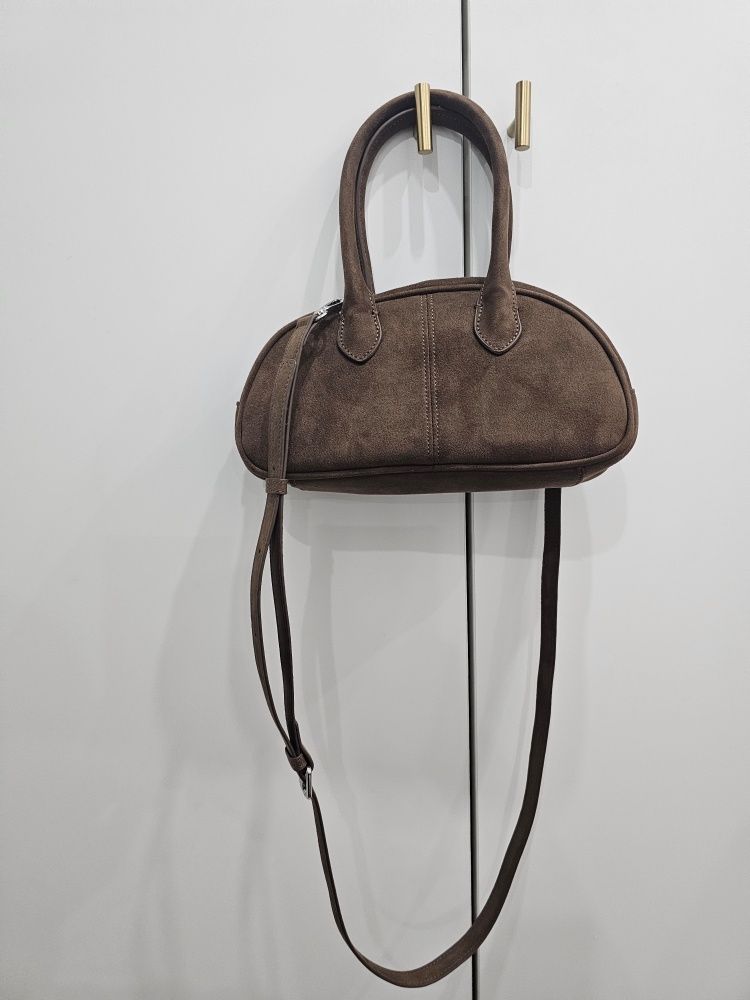 MUSINSA | COVERNAT WOMAN Cloverheart Classic Suede Tote Bag Red