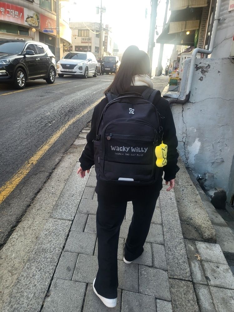 MUSINSA | WACKY WILLY Flight 25L Backpack Black