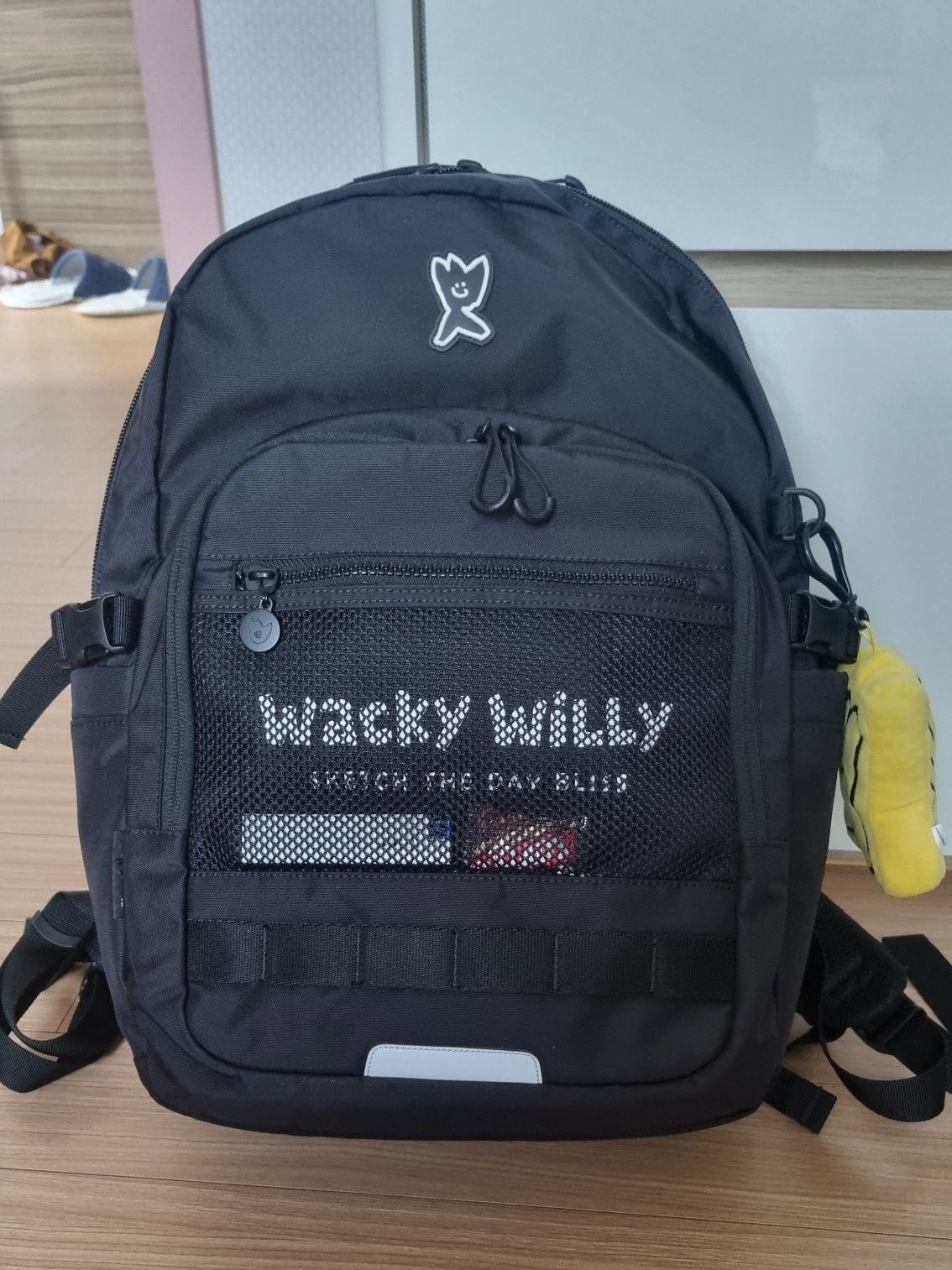 MUSINSA | WACKY WILLY Flight 25L Backpack Black