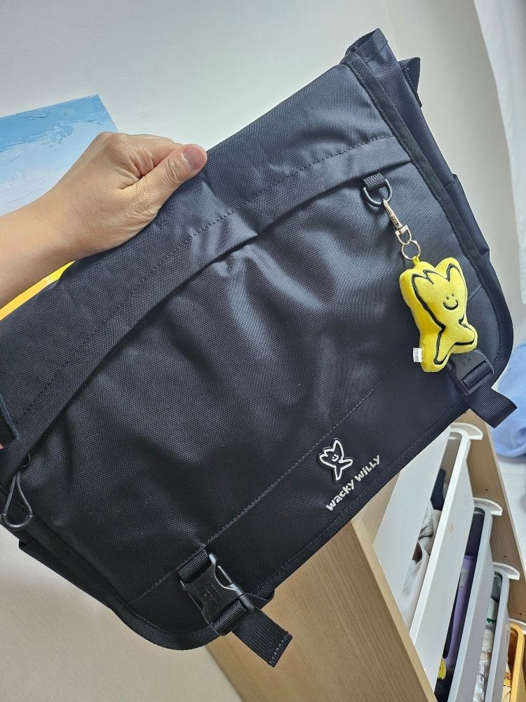 ショルダーバッグ WACKY WILLY Flight messenger bag MUSINSA公式 | WACKY WILLY Flight Messenger Bag Ivory