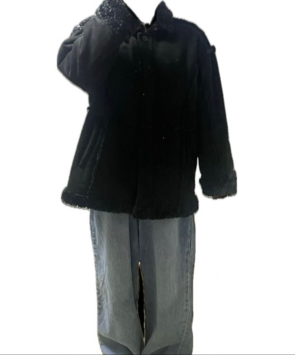 PLACESTUDIO ♥ Fur Line Detail Suede Half Mustang MUSINSA | PLACE STUDIO Fur Line Detail Overfit Suede Half