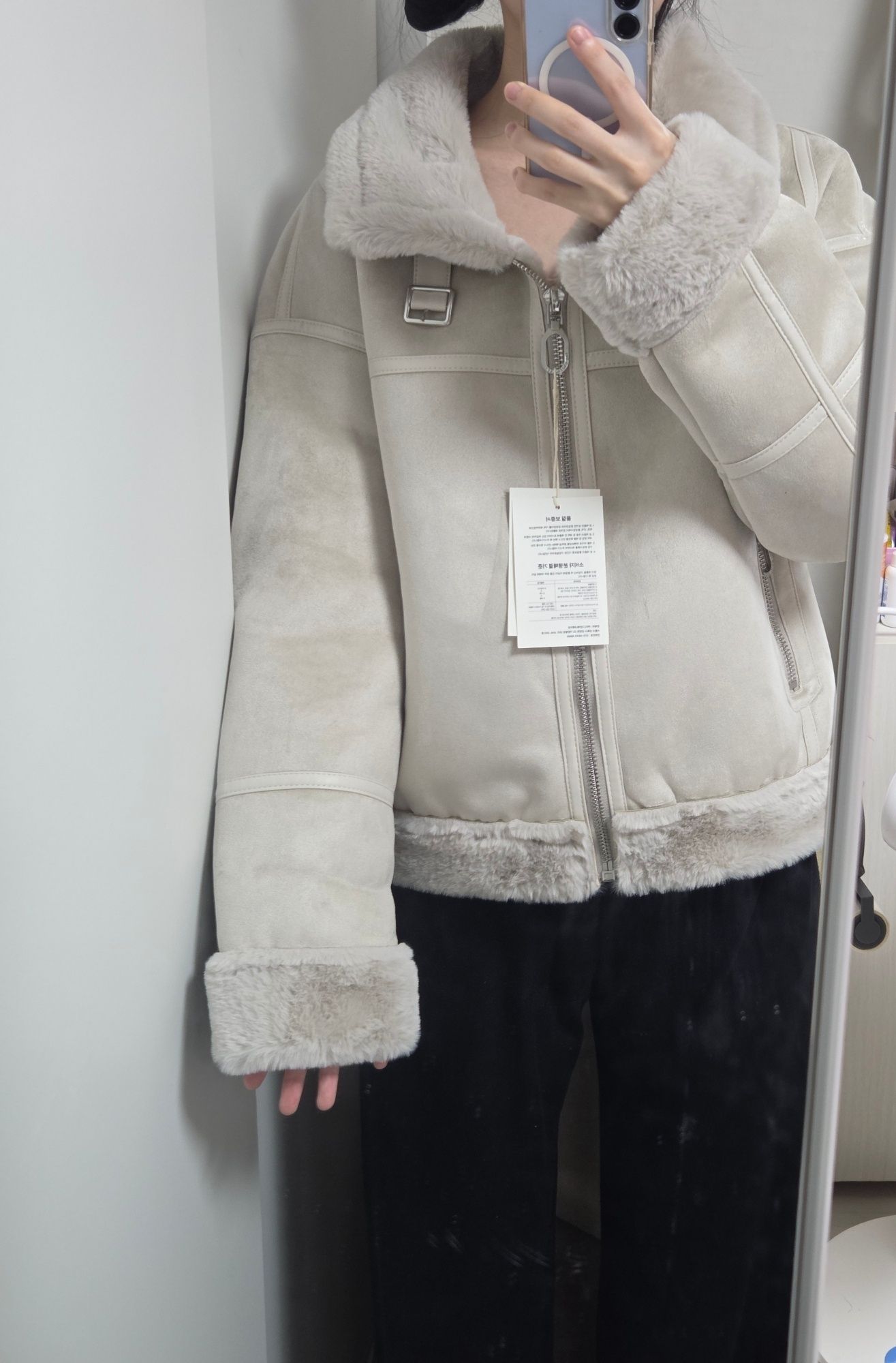 美品✩本物✩ムートン✩軽い✩柔らか✩ファーコート✩綺麗ですよ 美品