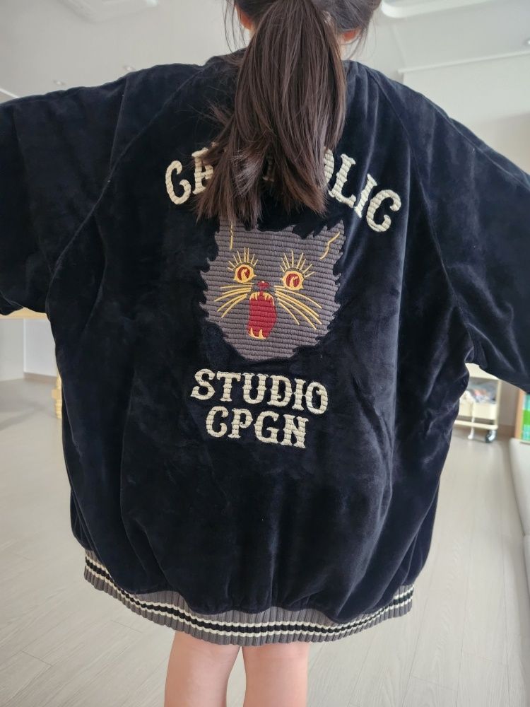 ◆24AW CPGN STUDIO Cat Holic Souvenir Jacket◆ MUSINSA | CPGN STUDIO Catholic Souvenir Jacket Black