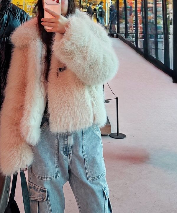 MUSINSA公式 | HIGH SCHOOL DISCO バックルロングヘアファージャケット