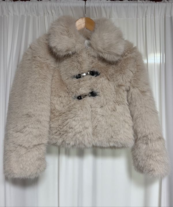 MUSINSA公式 | HIGH SCHOOL DISCO バックルロングヘアファージャケット