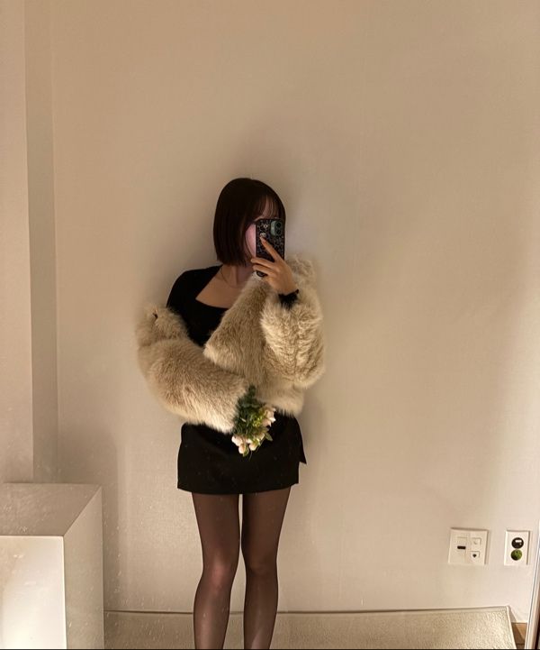 MUSINSA公式 | HIGH SCHOOL DISCO バックルロングヘアファージャケット