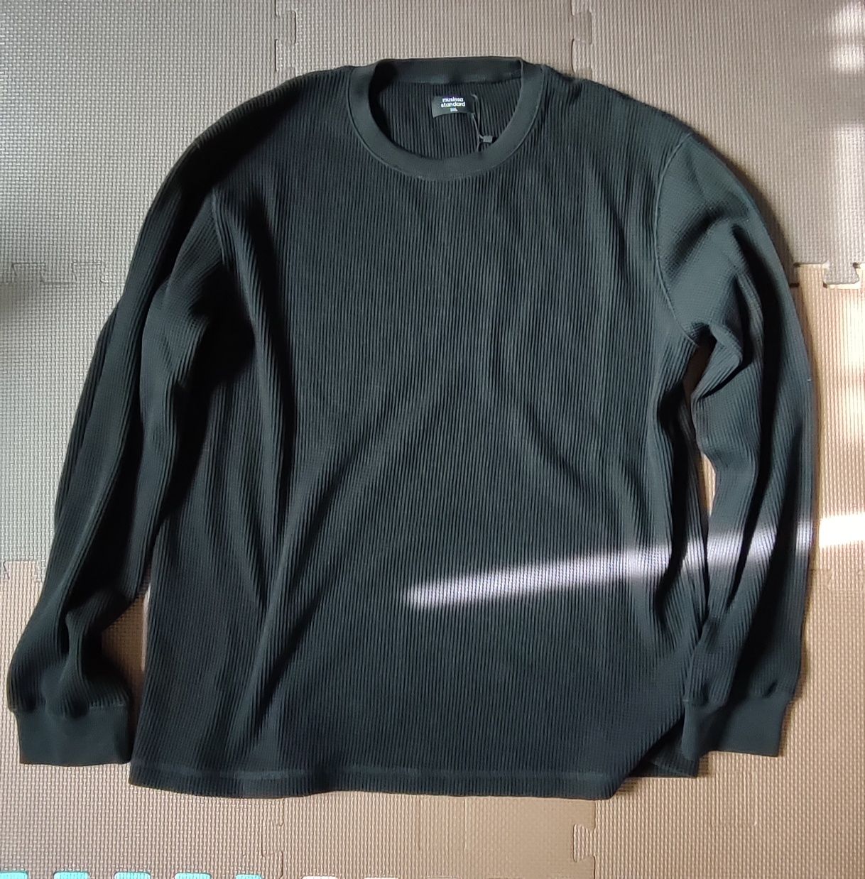 MUSINSA | MUSINSA STANDARD Waffle Basic Crew Neck Long