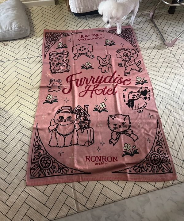 MUSINSA公式 | RONRON FURRYDISE BLANKET PINK