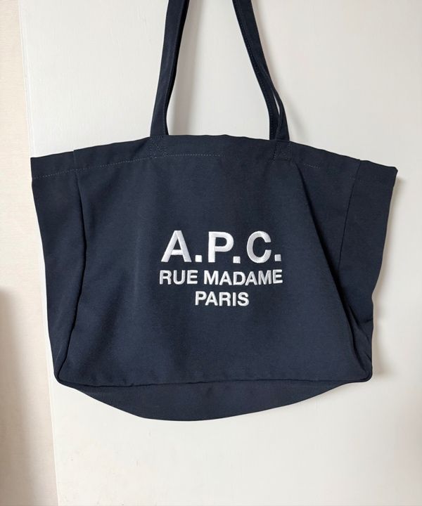 トートバッグ A.P.C. Lou Madame Diane Tote Bag Dark Navy PSAJSM61938IAK PS MUSINSA | A.P.C. Lou Madame Diane Tote Bag - Dark Navy