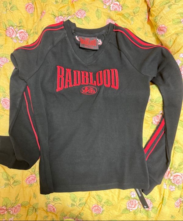 MUSINSA | BADBLOOD Mystic Capsule V-Neck Long Sleeve - Black
