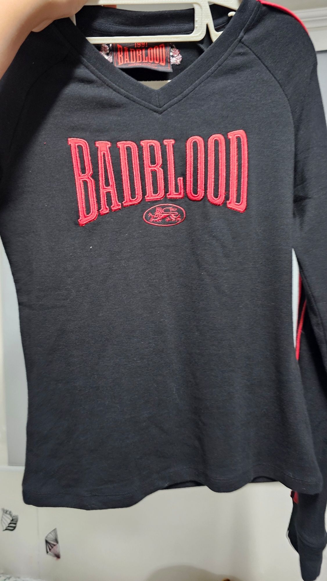 Tシャツ・カットソー [BADBLOOD] Mystic Capsule V-Neck Long Sleeve MUSINSA公式 | BADBLOOD Mystic Capsule V-Neck Long Sleeve - Black