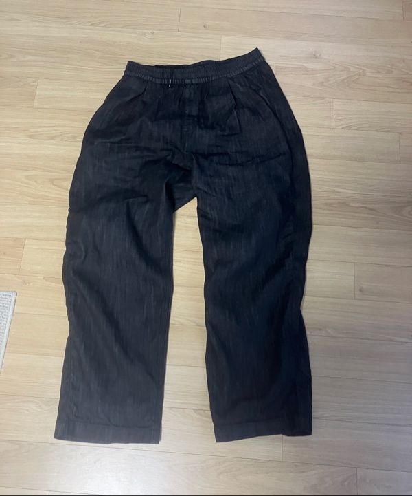 MUSINSA | MUSINSA STANDARD Linen-like loose tapered banding