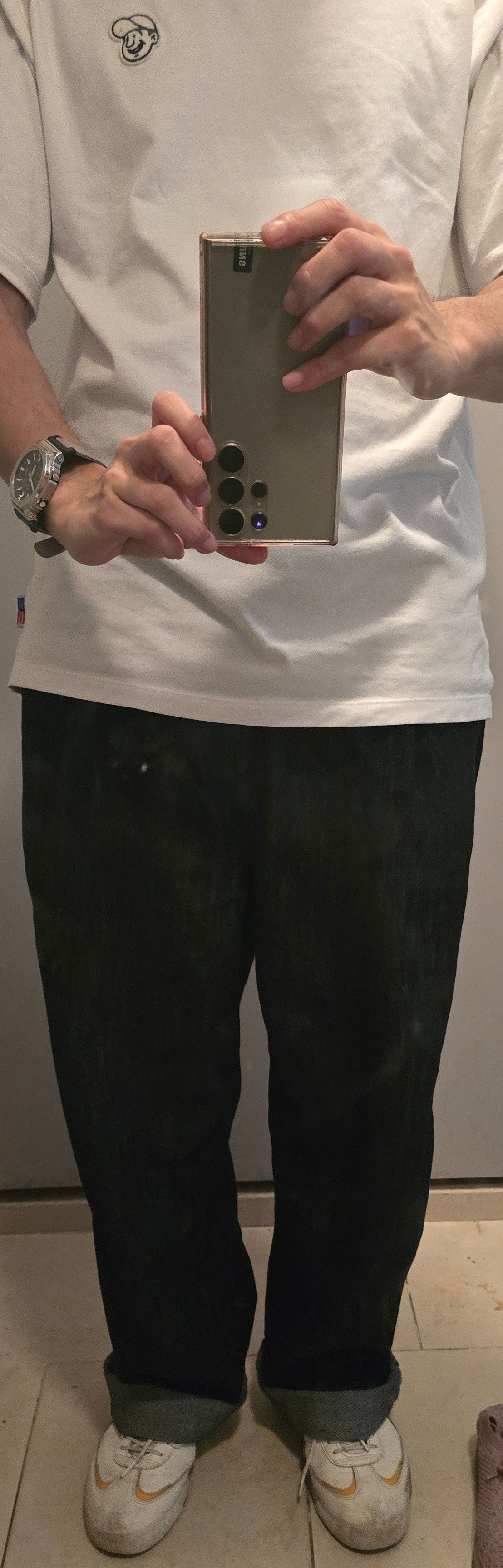 ★MUSINSA STANDARD★ Linen-like one-tuck wide banding denim MUSINSA | MUSINSA STANDARD Linen-like one-tuck wide banding