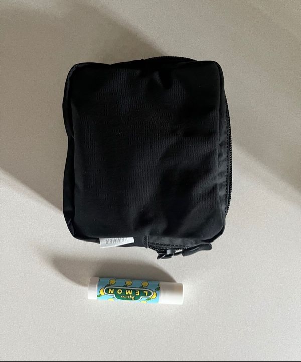 MUSINSA | JENNER Square Recycled Nylon Pouch [Dark Cyan]