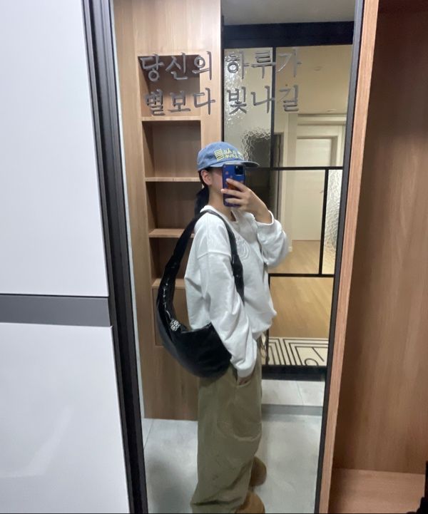 MUSINSA | NICK&NICOLE NICOLE GLOSSY SHOULDER KNOT BAG_BLACK