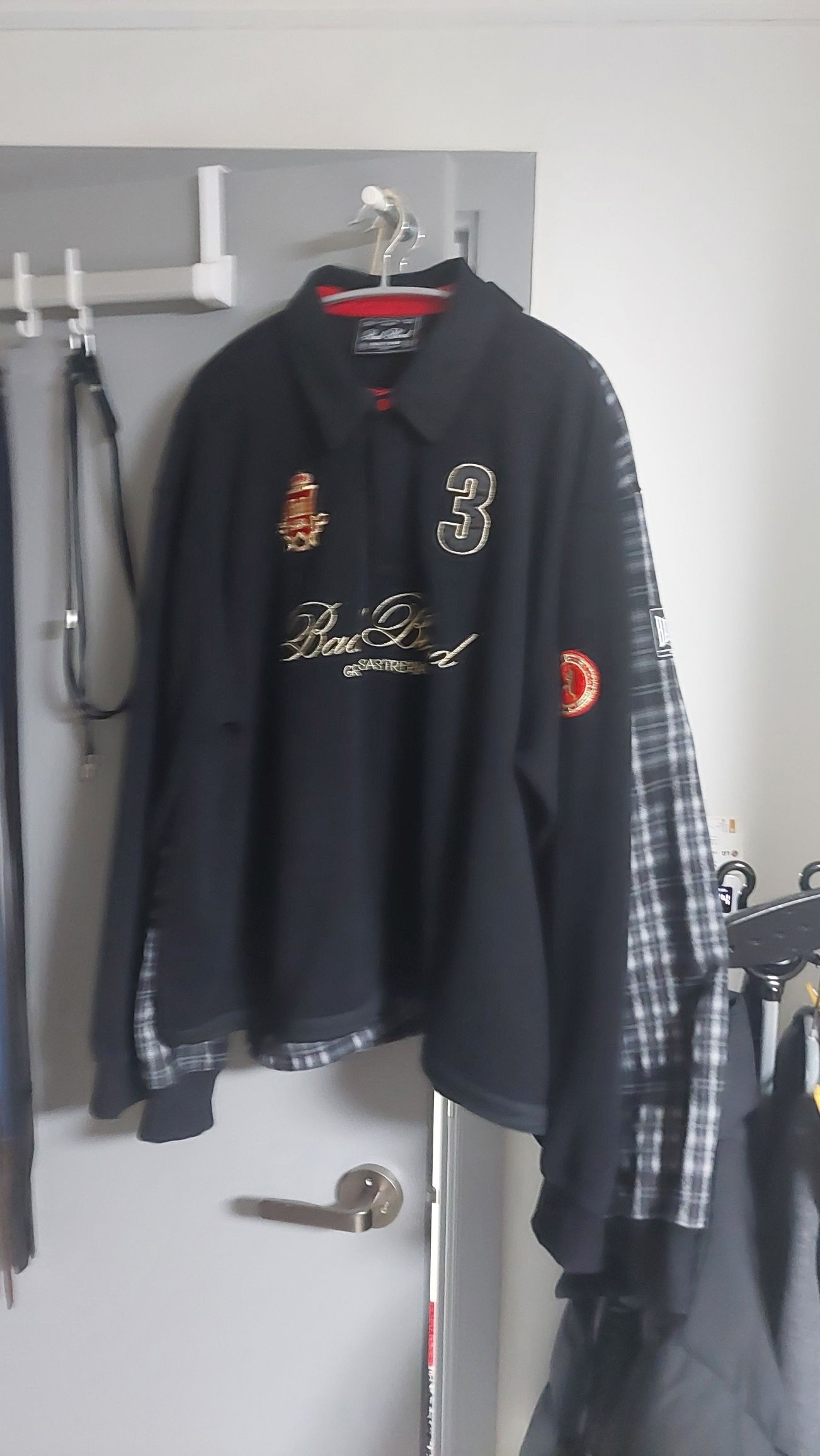 MUSINSA | BADBLOOD Royal Classic Rugby Shirt - Black