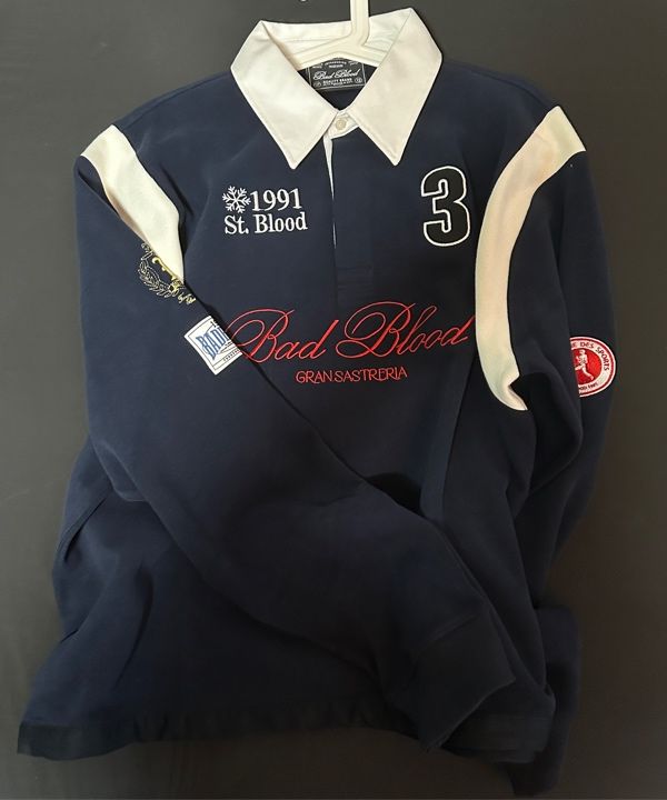 BADBLOOD ♥ Workshop Net Rugby Jersey /追跡付 MUSINSA公式 | BADBLOOD Saint Blood Rugby Shirt - Red