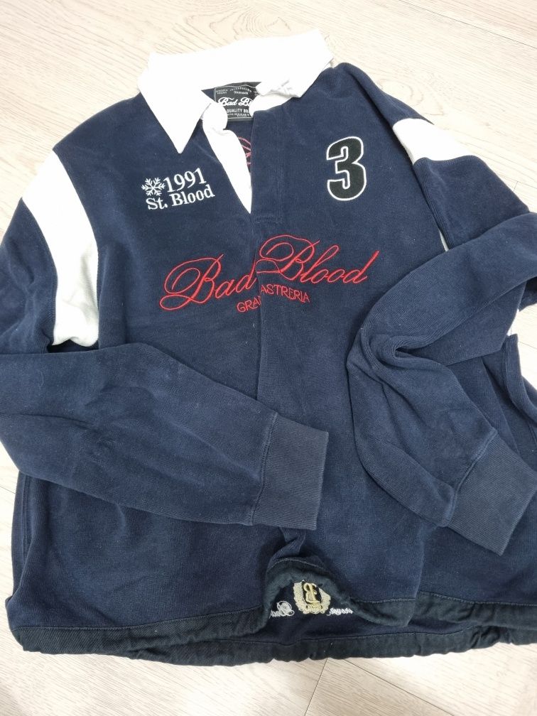 ◆BADBLOOD Workshop Net Rugby Jersey/2色◆ Sale❗️(Preorder) Badblood Workshop Net Rugby Jersey Black