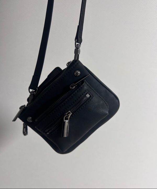 MUSINSA公式 | SUNBURNPROJECT Rivet Two-way Mini Bag, BLACK