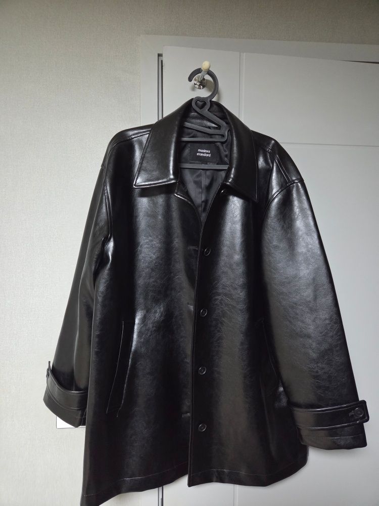 美品⭐︎レザーコート　新品　破格！ PRANK PROJECT（プランクプロジェクト）の「ヴィーガンレザーミドル
