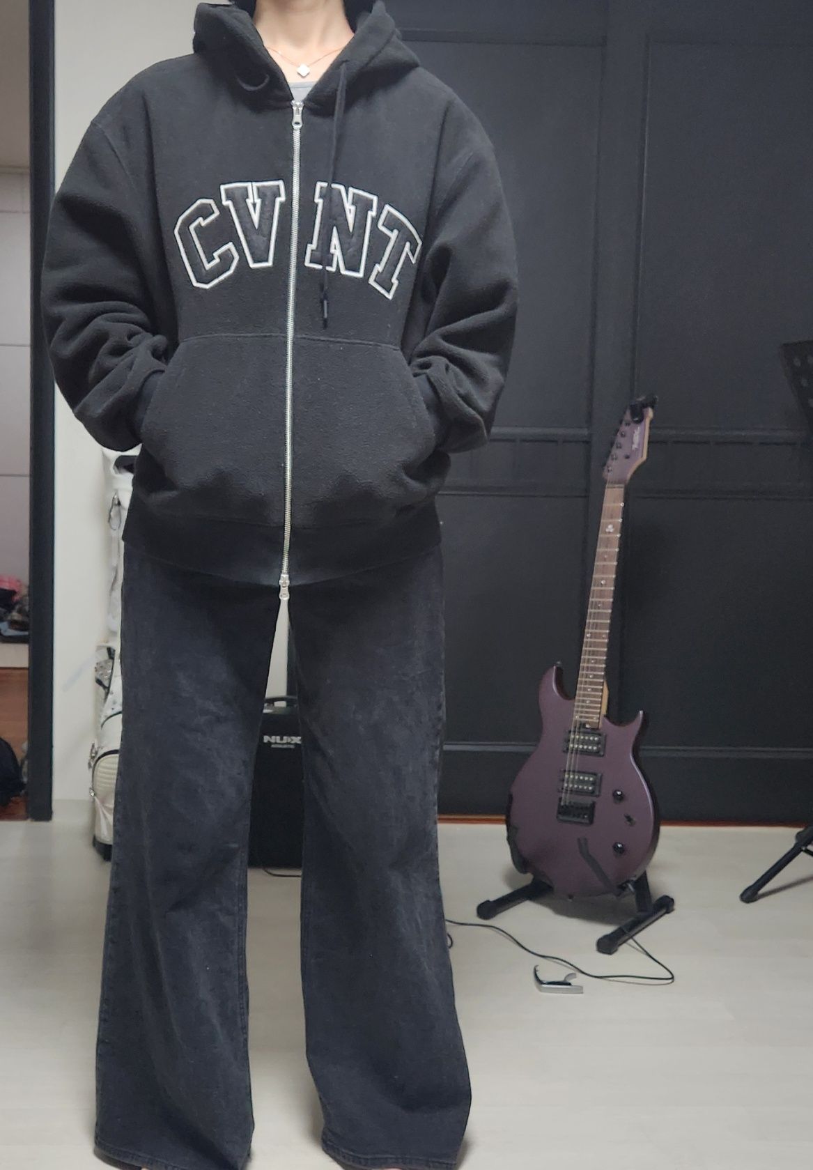 パーカー・フーディ COVERNAT CVNT Overfit Hoodie Zip-up Melange Gray MUSINSA | COVERNAT Overfit CVNT Hoodie Zip-up Heather Gray