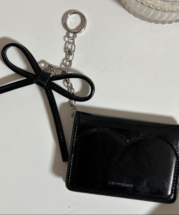 COVERNAT WOMAN ■ Clover Heart Keyring Card Wallet MUSINSA | COVERNAT WOMAN Clover Heart Keyring Card Wallet Butter