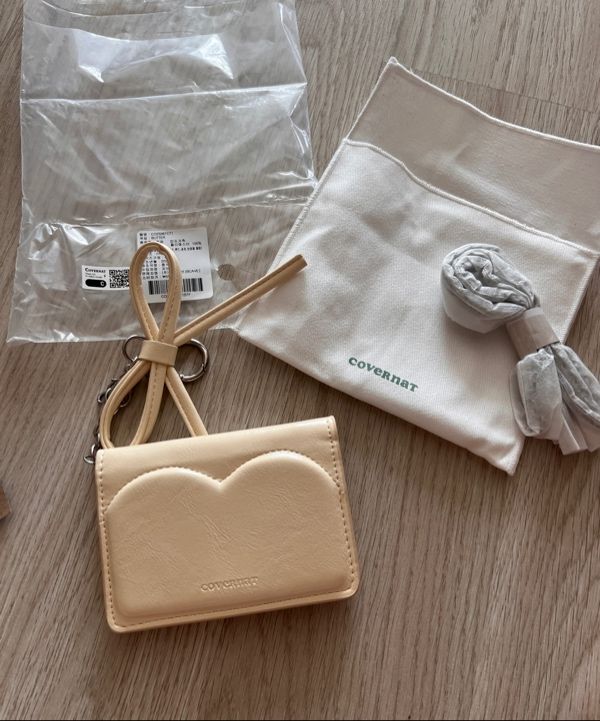 COVERNAT WOMAN ■ Clover Heart Keyring Card Wallet MUSINSA | COVERNAT WOMAN Clover Heart Keyring Card Wallet Butter